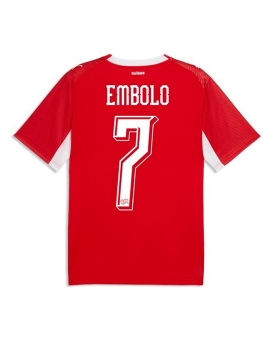 Billige Fotballdrakt Sveits Breel Embolo #7 Replika Hjemmedrakt VM 2026 Kortermet Billige Fotballdrakt Sveits Breel Embolo #7 Replika Hjemmedrakt VM 2026 Kortermet
